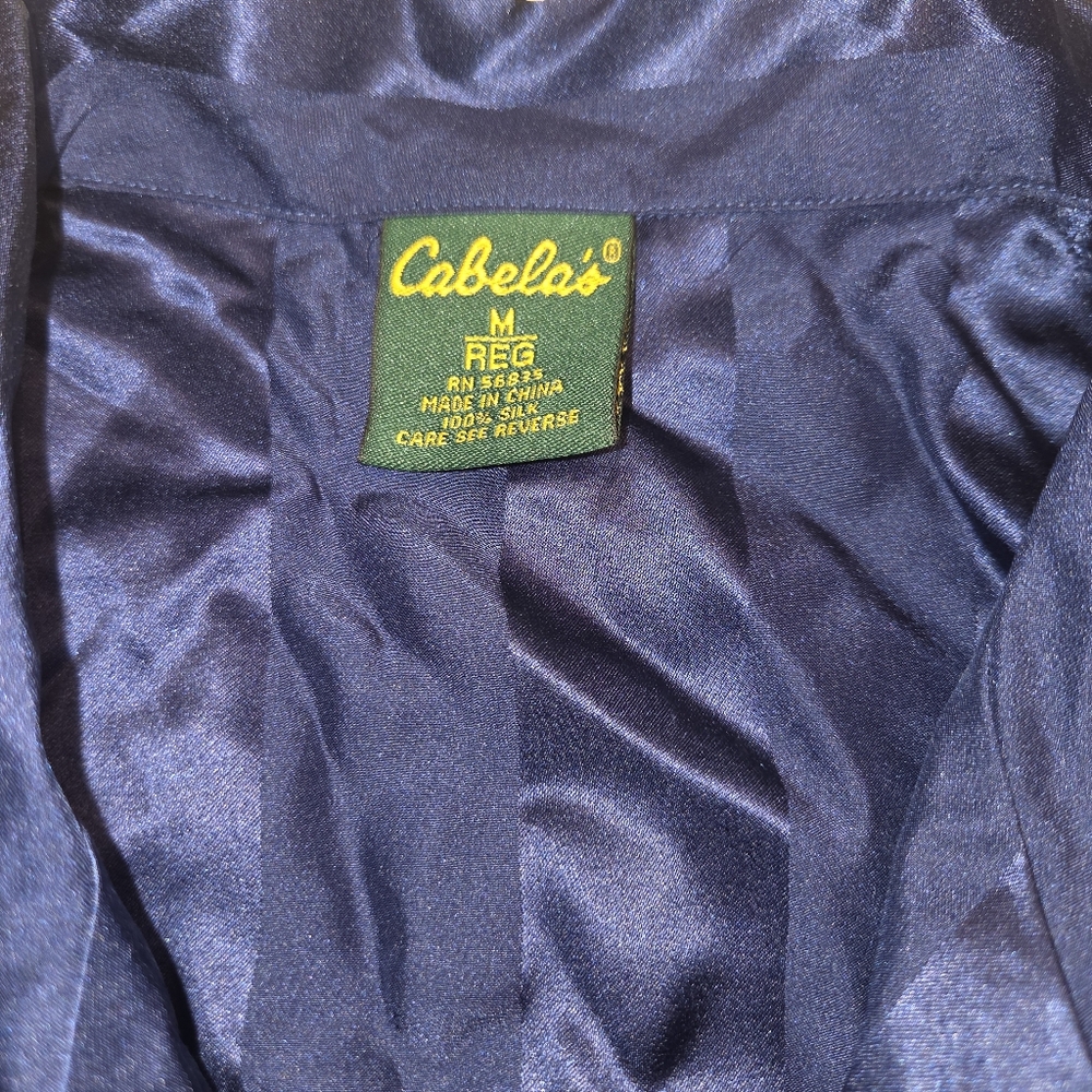 Cabelas Womens Striped Silk Pajama Top New With Tags ( TOP ONLY) - Picture 3 of 7